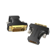ადაპტერი VENTION AILB0 HDMI Female to DVI (24+1) Male Adapter Black