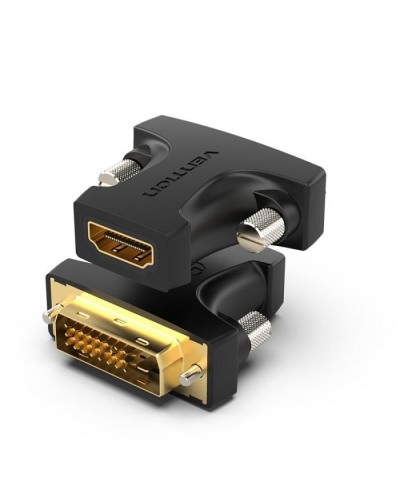 ადაპტერი VENTION AILB0 HDMI Female to DVI (24+1) Male Adapter Black