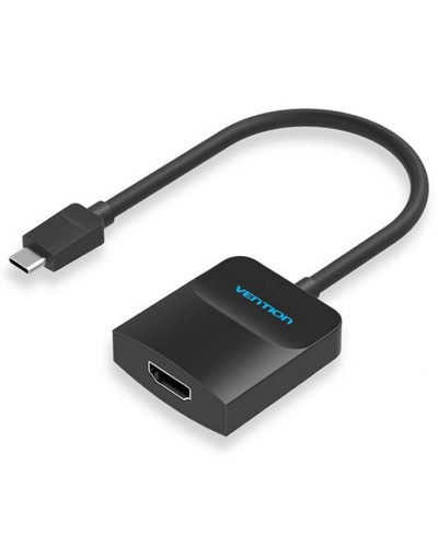 ადაპტერი VENTION TDCBB TYPE-C TO HDMI ADAPTER 0.15M BLACK ABS TYPE