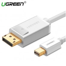 კაბელი UGREEN MD105 (10408) Mini DP to DP Cable 2m (White)
