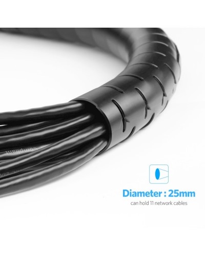 კაბელ მენეჯმენტი UGREEN LP121 Protection Tube DIA 25mm 3m (Black) 30819