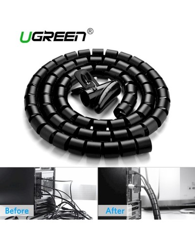კაბელ მენეჯმენტი UGREEN LP121 Protection Tube DIA 25mm 3m (Black) 30819
