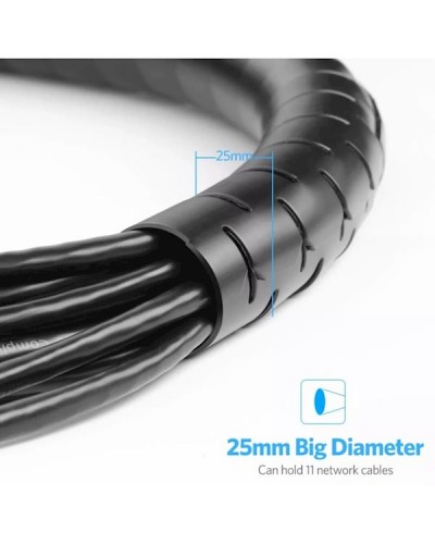 კაბელ მენეჯმენტი UGREEN 30820 PROTECTION TUBE DIA (25 MM, 5 M) (BLACK)