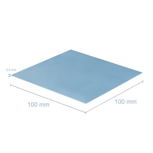 თერმო ბალიში Arctic ACTPD00052A, Thermal Pad, 100x100, 0.5mm, Blue