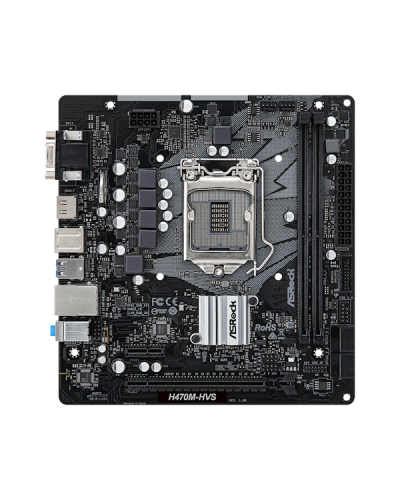დედა დაფა ASRock H470M-HVS Motherboard s1200 H470 2xDDR4 HDMI-VGA mATX