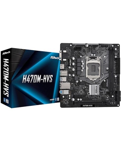დედა დაფა ASRock H470M-HVS Motherboard s1200 H470 2xDDR4 HDMI-VGA mATX