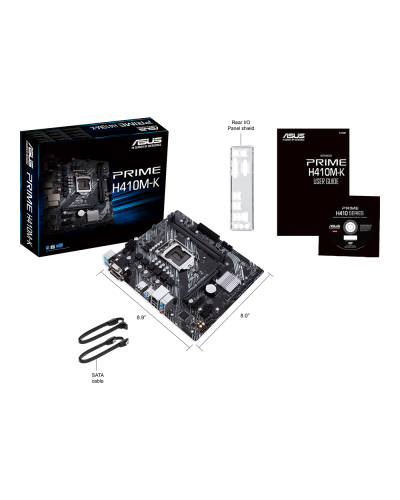 ASUS PRIME H410M-K s1200 H410 DVI-VGA mATX