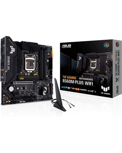 დედა დაფა ASUS TUF GAM B560M-PLUS WIFI s1200 B560 4xDDR4 M.2 HDMI-DP Wi-Fi BT mATX
