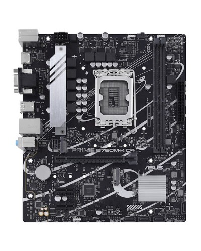 დედა დაფა ASUS PRIME B760M-K LGA1700 mATX,PCIe 4.0 , M.2 , SATA 6 Gbps, 2 x DDR5, RGB header USB3.2 VGA, HDMI