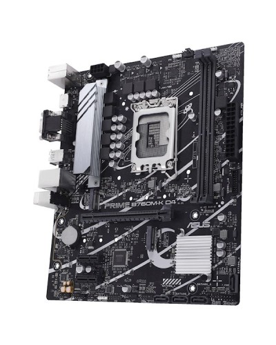 დედა დაფა ASUS PRIME B760M-K LGA1700 mATX,PCIe 4.0 , M.2 , SATA 6 Gbps, 2 x DDR5, RGB header USB3.2 VGA, HDMI