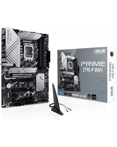 დედადაფა ASUS Prime Z790-P WiFi LGA 1700(Intel® 13th &12th Gen) ATX Motherboard (PCIe 5.0,DDR5,14+1 Power Stages,3X M.2,WiFi 6,Bluetooth v5.2,2.5Gb LAN, Front Panel USB 3.2 Gen 2 Type-C®, Thunderbolt™ 4/USB4)