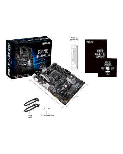 დედა დაფა Asus Prime B450-Plus, AM4, DDR4 DIMM, 128GB 90MB0YN0-M0EAY0