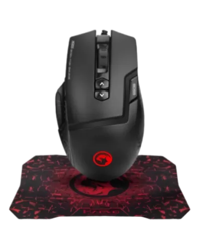 მაუსი და პადი MARVO M355+G1 WIRED GAMING MOUSE AND MOUSE PAD COMBO