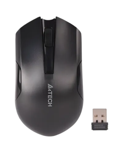 მაუსი A4Tech G3-200NS, V-Track Wireless G3 Mouse with silence button USB (USB BLACK+ORANGE)