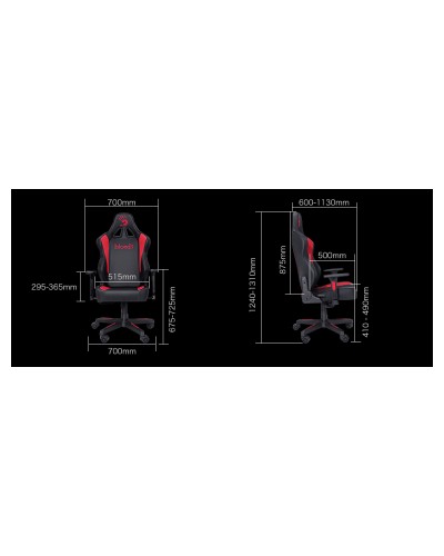 სავარძელი GC-330 BLOODY GAMING CHAIR BLACK+GREY