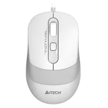 მაუსი A4Tech FM10S FSTYLER WIRED MOUSE WITH SILENT CLICK USB WHITE 1600 DPI