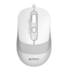 მაუსი A4Tech FM10S FSTYLER WIRED MOUSE WITH SILENT CLICK USB WHITE 1600 DPI