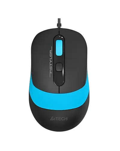 მაუსი A4Tech FM10S FSTYLER WIRED MOUSE WITH SILENT CLICK USB BLUE 1600 DPI