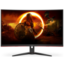 მონიტორი AOC 32" CQ32G2SE/BK 165HZ, QHD, 2K, 1Ms, CURVED Monitor 