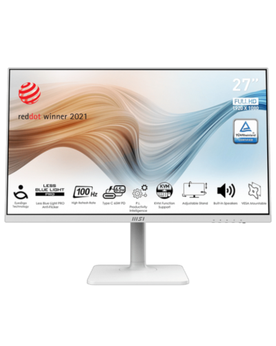 მონიტორი MSI Modern MD272XPW 27" IPS ZeroFrame 1920 x 1080 (FHD) NITS 300 100Hz 1ms