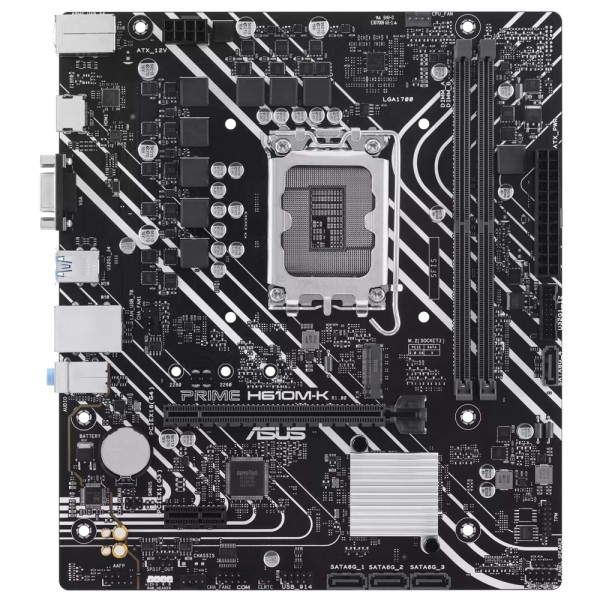 დედა დაფა Asus 90MB1GA0-M0EAY0 PRIME H610M-K, LGA1700, DDR5, 96GB