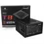 კვების ბლოკი Thermalright TR-TB650S, 650W, 80 Plus Bronze, Power Supply, Black