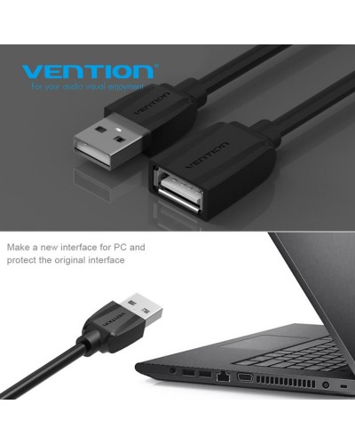 კაბელი Vention VAS-A44-B150 USB2.0 male to female Cable