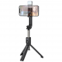 სელფის ჯოხი Hoco K15 Treasure, Bluetooth, Live Broadcast Holder, Black