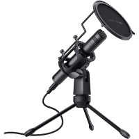 მიკროფონი Trust Gaming 24182 GXT 241 Velica Streaming Microphone, USB, Black