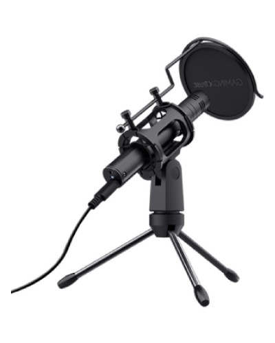 მიკროფონი Trust Gaming 24182 GXT 241 Velica Streaming Microphone, USB, Black