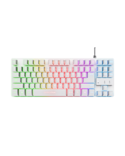 კლავიატურა 24737 TRUST Compact metal gaming keyboard with multicolour LED GXT 833W THADO