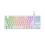 კლავიატურა 24737 TRUST Compact metal gaming keyboard with multicolour LED GXT 833W THADO