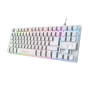 კლავიატურა 24737 TRUST Compact metal gaming keyboard with multicolour LED GXT 833W THADO