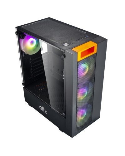 ქეისი ALLX AX-G2045, Computer Case, Micro-ATX, ATX, USB 3.0x1, USB 1.0x2, AUDIO, Black