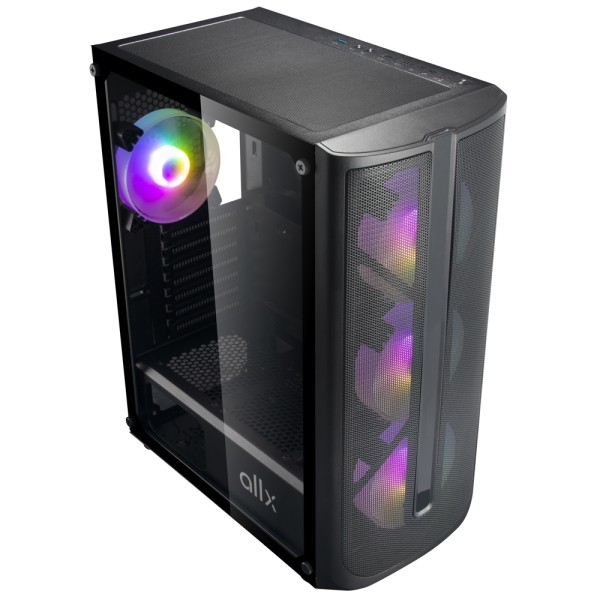 ქეისი ALLX AX-G2148, Computer Case, E-ATX, ATX, MATX, USB 3.0x1, USB 1.0x2, AUDIO, Black