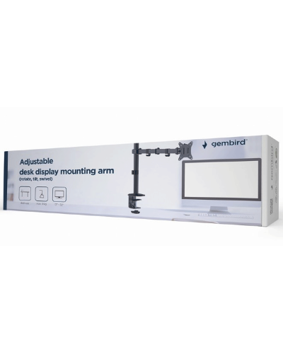 მონიტორის საკიდი: Gembird MA-D1-01 Adjustable desk display mounting arm 17"-32"