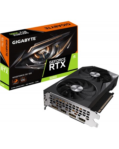 ვიდეო დაფა Gigabyte GeForce RTX 3060 WINDFORCE OC 12G