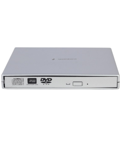 ოპტიკური დისკის წამკითხველი  Gembird DVD-USB-02-SV External USB DVD Drive Silver