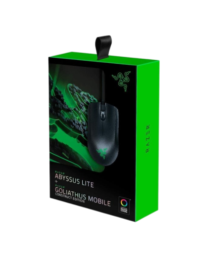 GAMING მაუსი და პადი  RAZER ABYSSUS LITE & RAZER GOLIATHUS MOUSE MAT BUNDLE RZ83-02730100-B3M1