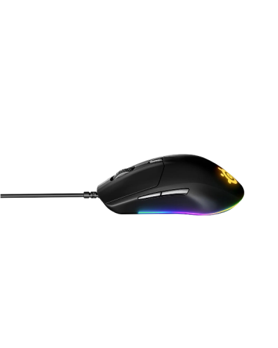 მაუსი SteelSeries Rival 3 Gaming Mouse - 8,500 CPI TrueMove Core Optical Sensor - 6 Programmable Buttons - Split Trigger Buttons - Brilliant Prism RGB Lighting