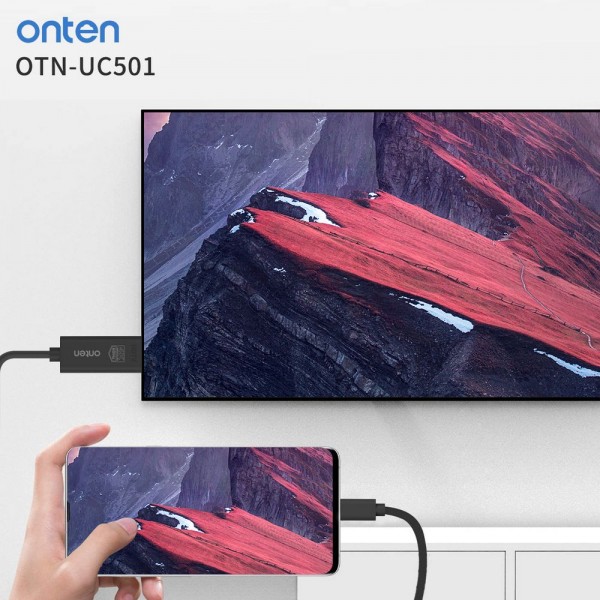 ONTEN UC501 | USB-C to HDMI კაბელი