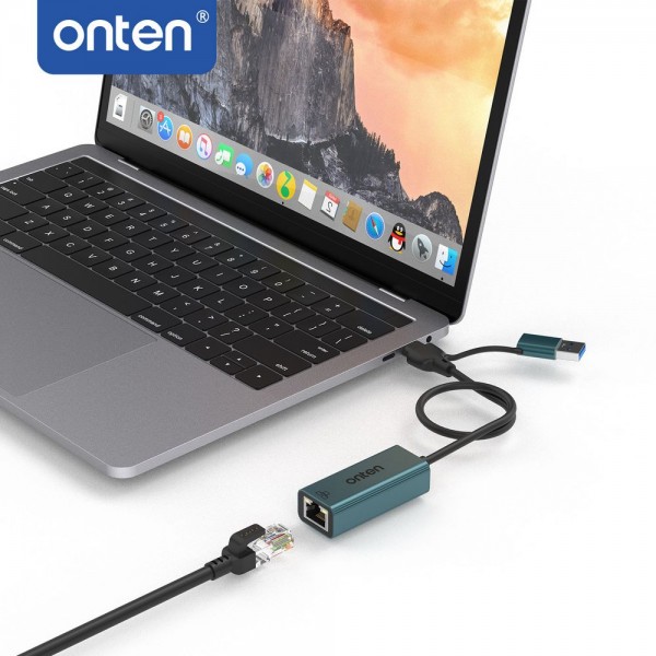 USB Ethernet ადაპტერი onten UE106 