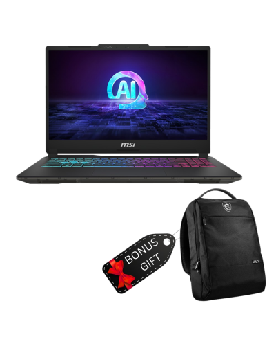 ნოუთბუქი MSI 9S7-15K211-089 Cyborg 15 AI A1VFK, 15.6", Ultra 7-155H, 16GB, 512GB SSD, RTX4060 8GB, Black