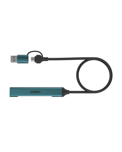 onten UCA9703 USB C / USB A 3.0 4-პორტიანი HUB