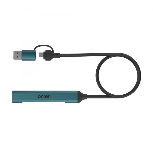 onten UCA9703 USB C / USB A 3.0 4-პორტიანი HUB