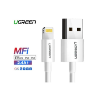 მობილურის დამტენი Ugreen US155 USB Cable for iPhone Xs Max XR 2.4A MFi Lightning USB Fast Charging Cable 20728