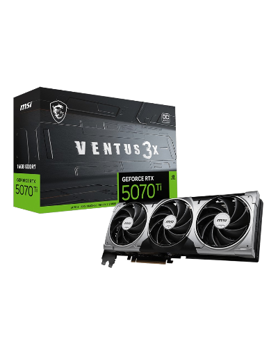 ვიდეო ბარათი MSI GeForce RTX 5070 Ti 16G VENTUS 3X OC 912-V531-083 G507T-16V3C