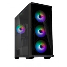 ქეისი Zalman PC case Z10 Duo without PSU, 2xUSB3.0, 1xUSB Type-C, 3x140mm ARGB, 1x120mm ARGB, VGA 395mm, LCS ready, TG Side Panel, EATX, black