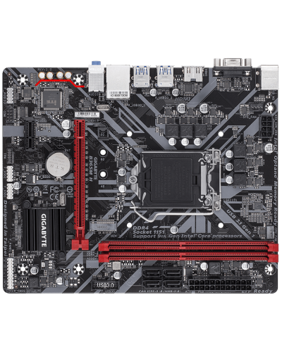დედადაფა GIGABYTE B365M H (rev. 1.0) Intel B365 Ultra Durable PCIe Gen3 x4 M.2