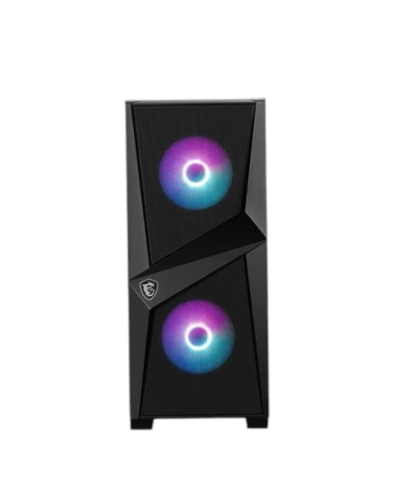 ქეისი MSI MAG FORGE 100R 1x120mm Fan/2x120mm ARGB Fans Mid-Tower Black